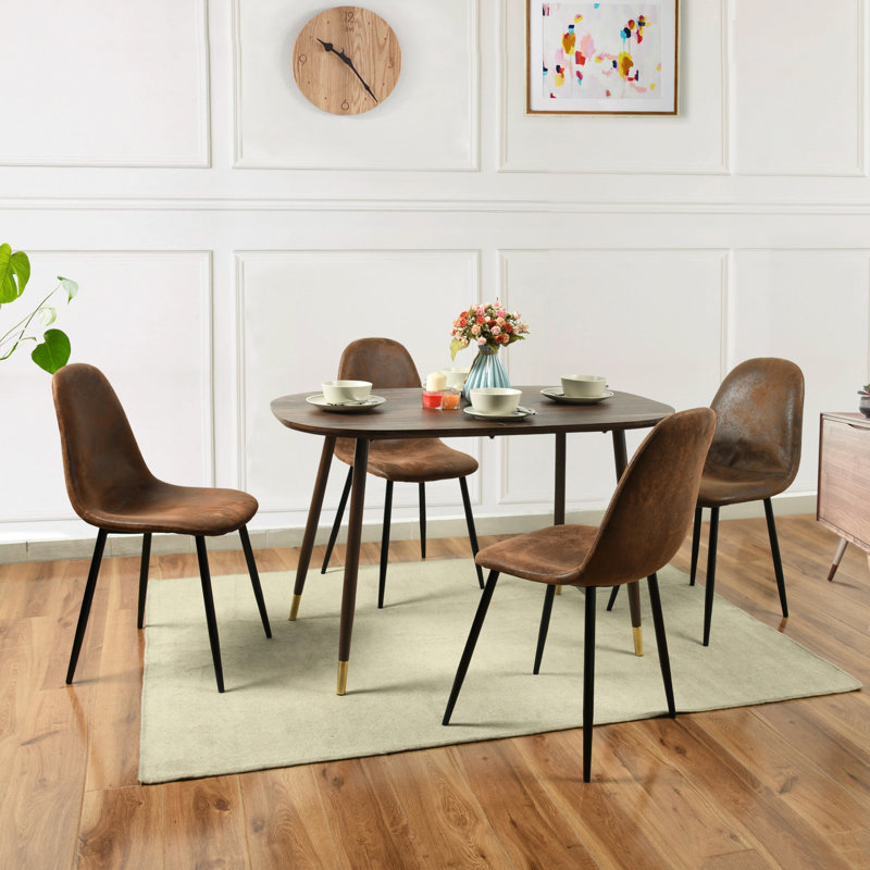Albieri Oval Metal Base Dining Table, 75 x 120 x 80cm