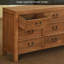 Commode d'appoint en bois d'orme American Country-537036965