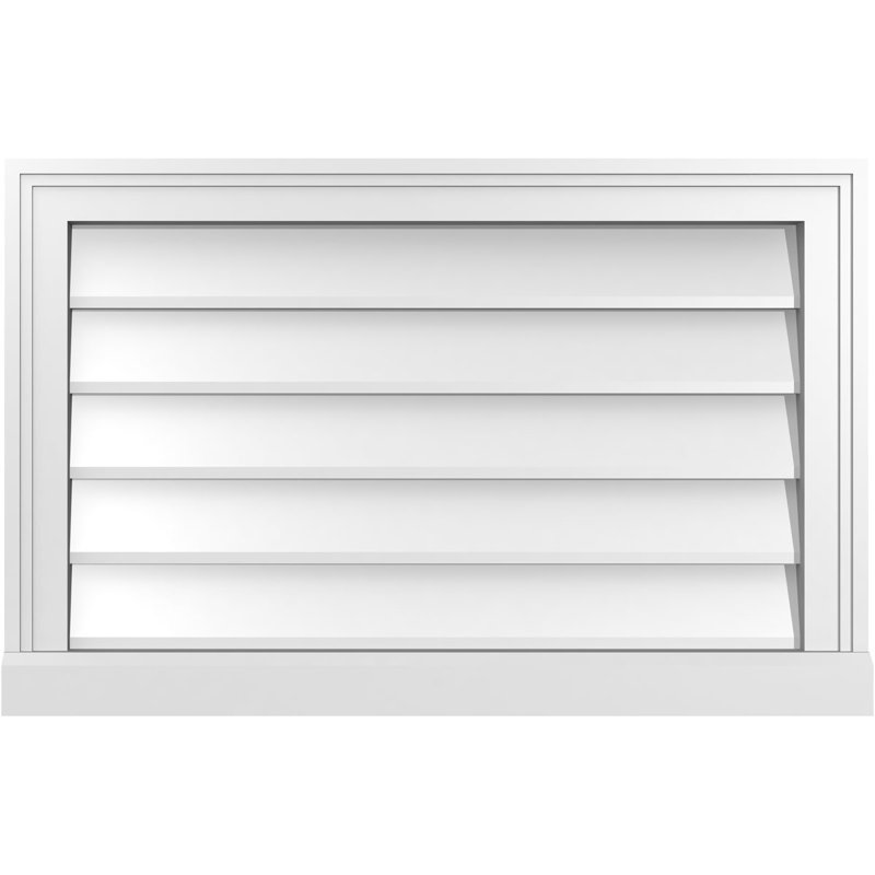 Cadre de seuil Brickmould, brun clair apprêté, H 18 po x l 28 po x P 2 po