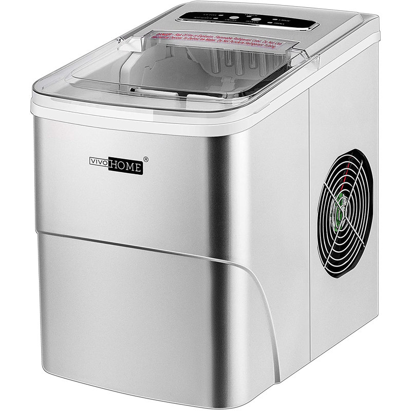 Machine à glaçons autoportante 26 lb, Argent