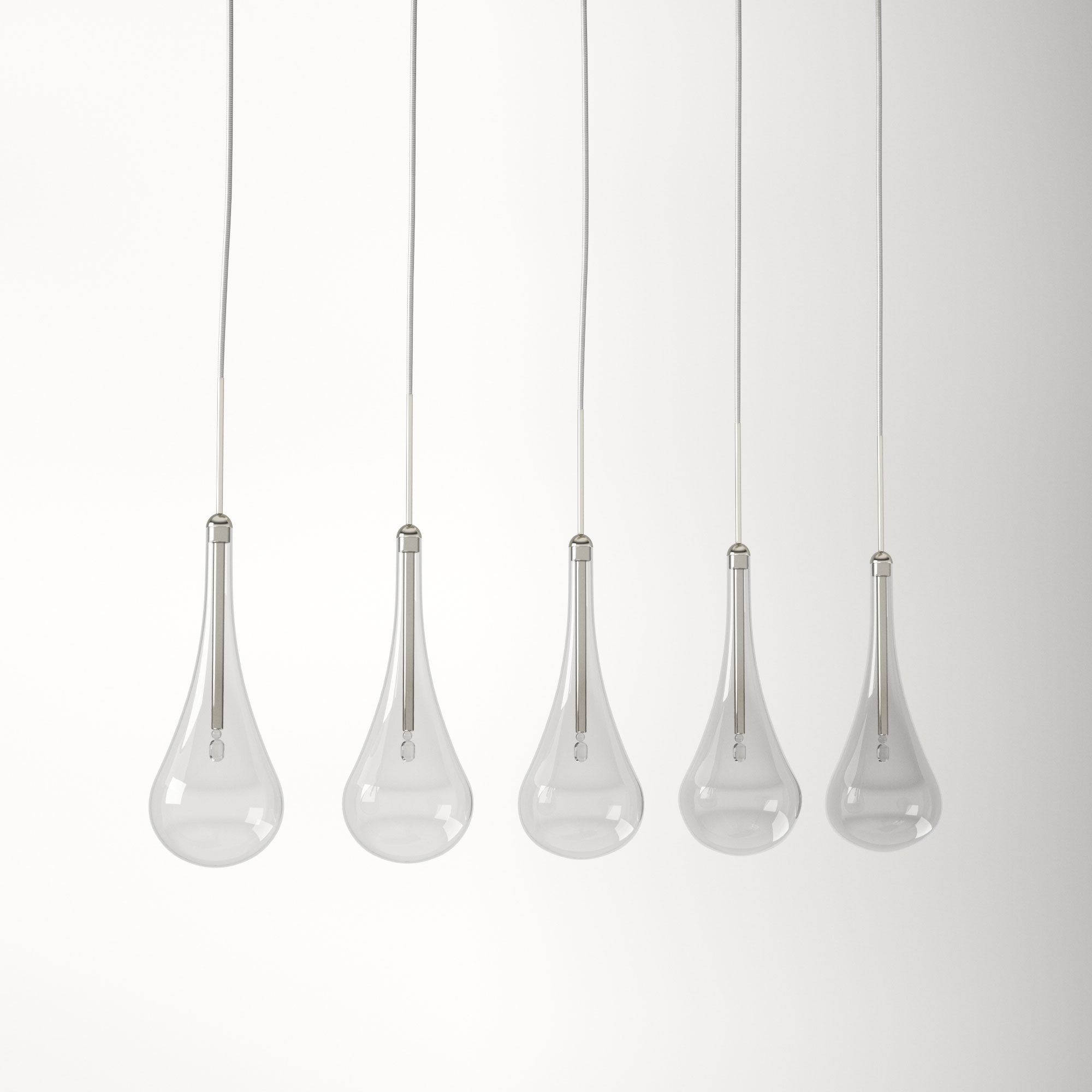 Deva 5-Light Dimmable Teardrop Pendant