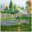 Large Metal Walk-In Chicken Coop With Galvanized Wire And Waterproof Cover, Ideal For Outdoor Use And Animal Safety-116521408