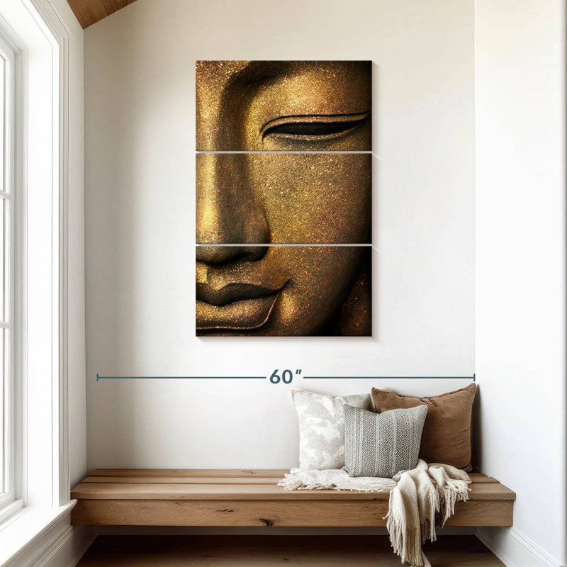 Adella Cropped Buddha Face, 45" H x 28" W
