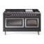ILVE Nostalgie II Noblesse 60 in Dual Fuel Range, 9 Burner, Griddle-845906346-845906350