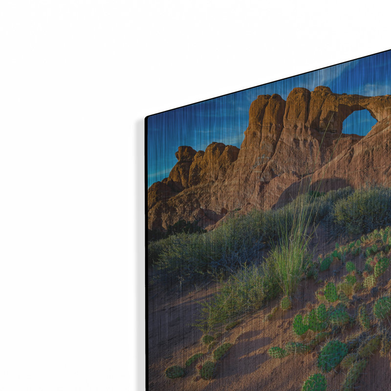 Mur en métal Loon Peak® «Skyline Arch At Sunset» par Rick Berk, H 12 po x l 16 po
