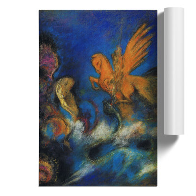 The Lighter of Dreams by Odilon Redon - Unframed Painting
