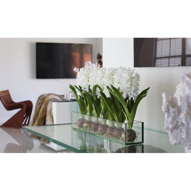 Centre de table Orchids, H 16 po x l 24 po x P 4 po, Blanc