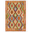 Tapis en laine noué à la main de style sud-ouest rectangulaire de 3 pi 5 po x 4 pi 9 po Sheena