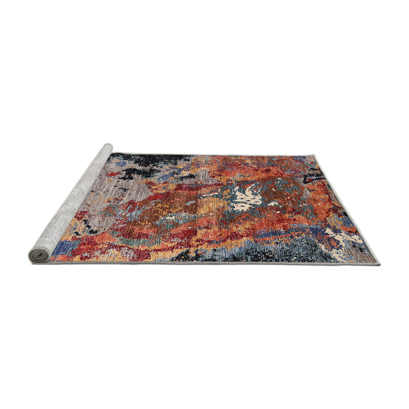 Tapis marocain tissé à la machine, Rond 6 pi