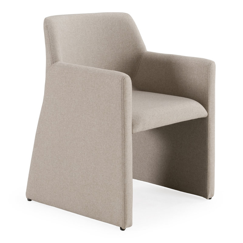Chaise de salle à manger rembourrée Dollie, Beige