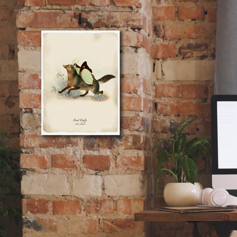 «Foxfly» par Angela Tannehill, H 16 po x l 12 po x P 0,75 po