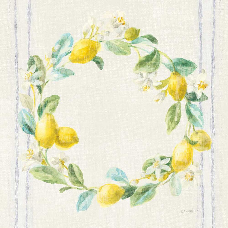 Floursack Lemons V bleu marine, H 36 po x l 36 po