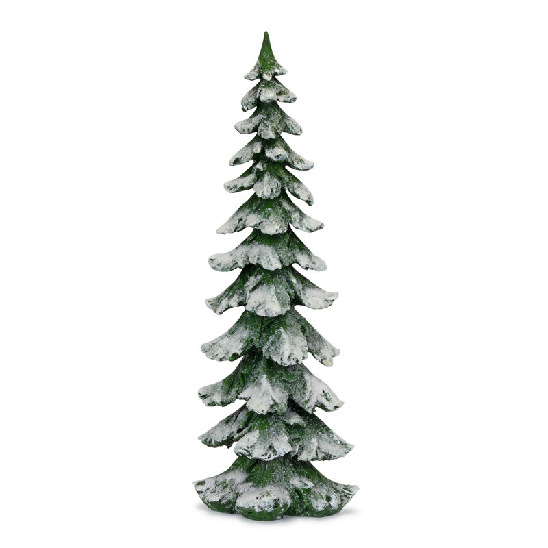 Resin Tree, Green, 26" H x 9" W x 7" D