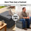 Ensemble de 4 chaises modulaires sans accoudoirs avec coussin de 4 po et repose-pieds-991508728-991508731
