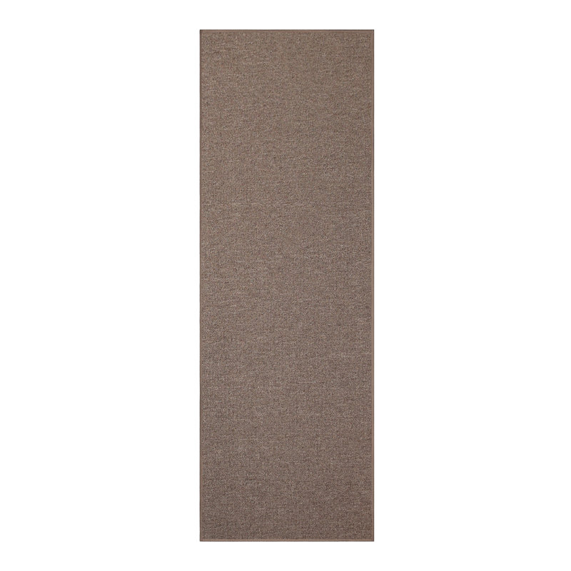 Tapis intérieur / extérieur brun Dorinda, Tapis de couloir 4 pi x 46 pi
