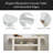 Elegant Minimalist Console Table With Rounded Edges And Sturdy Shelf Design For Entryway, Living Room-1621576854