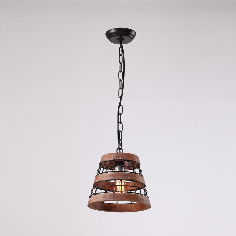 1 - Light Brown Lantern Pendant