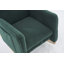 Chaise berçante Teddy en tissu avec repose-pieds réglable, vert-747965952