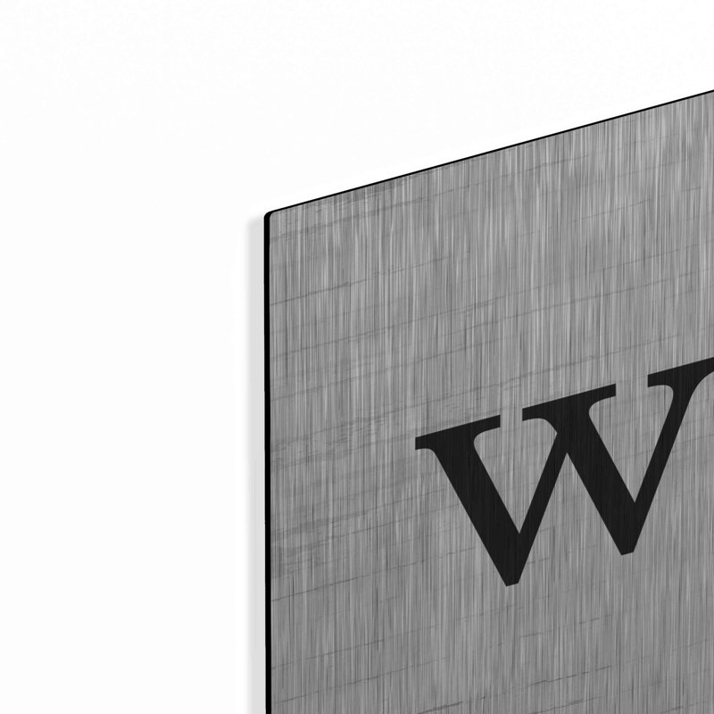 «Welcome» par Lettered & Lined, art mural en métal, H 12 po x l 36 po