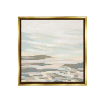 «Abstract Pastel Landscape Floater Frame» par June Erica Vess sur toile