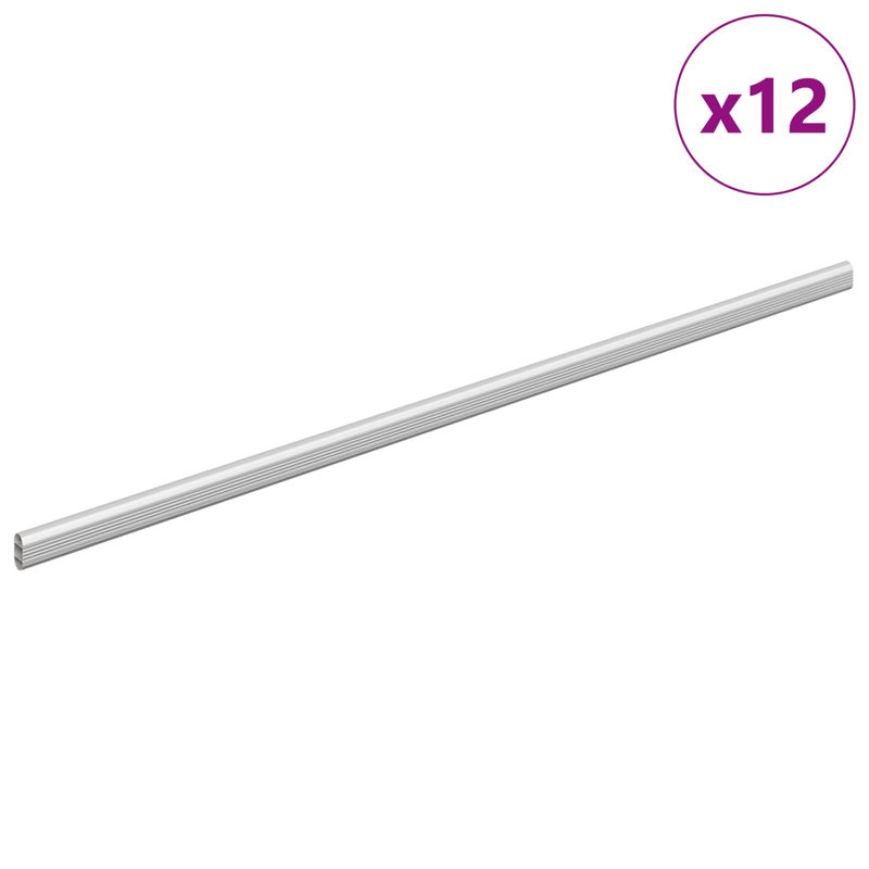 Aluminium Alloy Closet Rod, 2.9 cm H x 86.4 cm W x 1.5 cm D