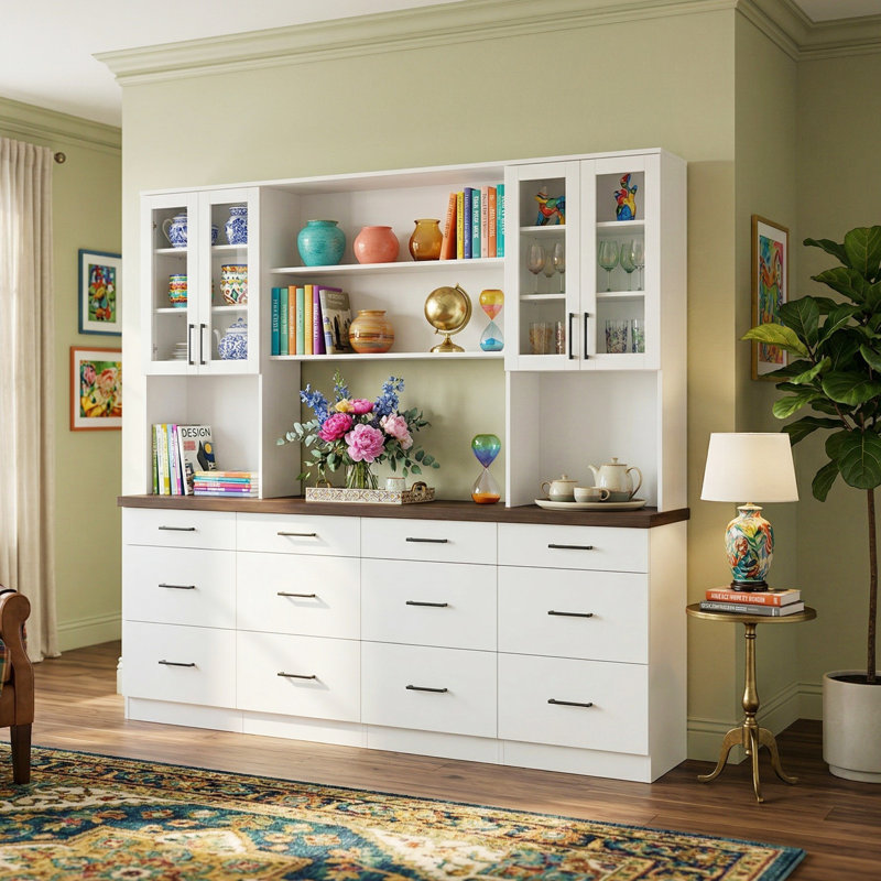 Large Cabinet With Strong Storage, White
