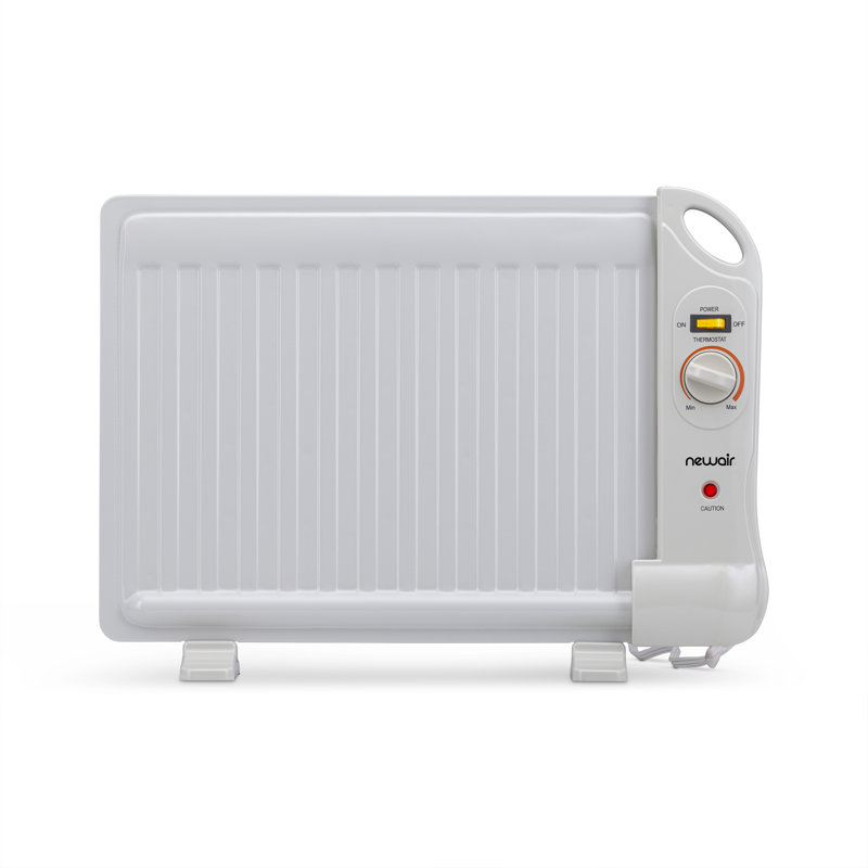 White 400-Watt Portable Under Desk Space Heater with Thermostat