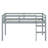 Twin Size Solid Rubber Wood Loft Bed – Ladder & Strengthened Slat Bed Platform-502165913