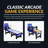  Hathaway Hot Shot 8 Ft Arcade Roll and Score Game Table for Home Family Game Room - With LED Scoring, Foldable Design, Automatic Ball Return & Scratch-Resistant Playfield - Blue Finish