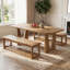 Wood Entryway Bench with Storage