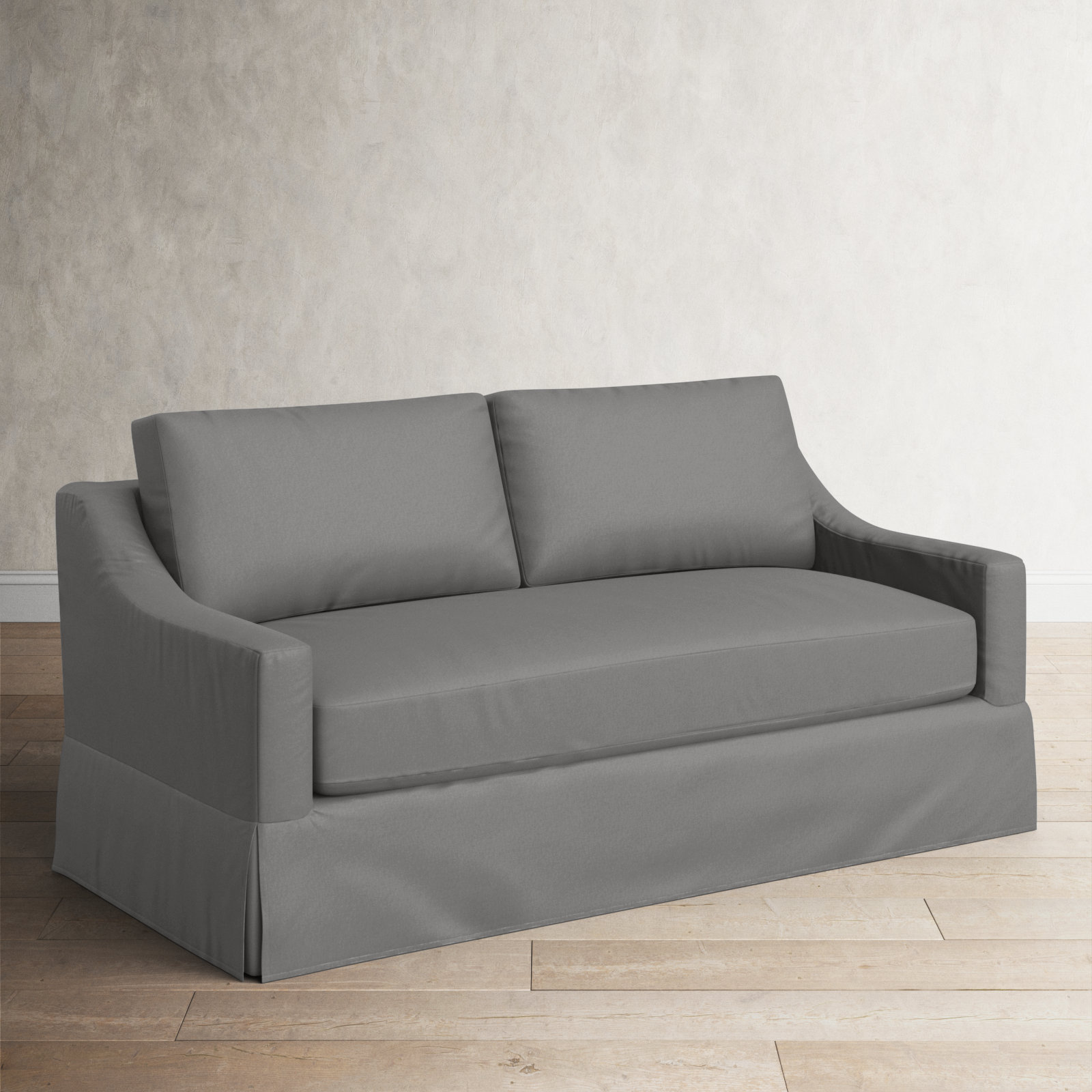 Cranbrook 78'' Upholstered Sofa, Bayou Light Gray Canvas