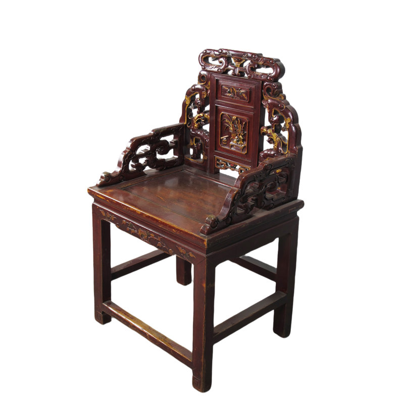 Asian Classic Solid Wood Arm Chair