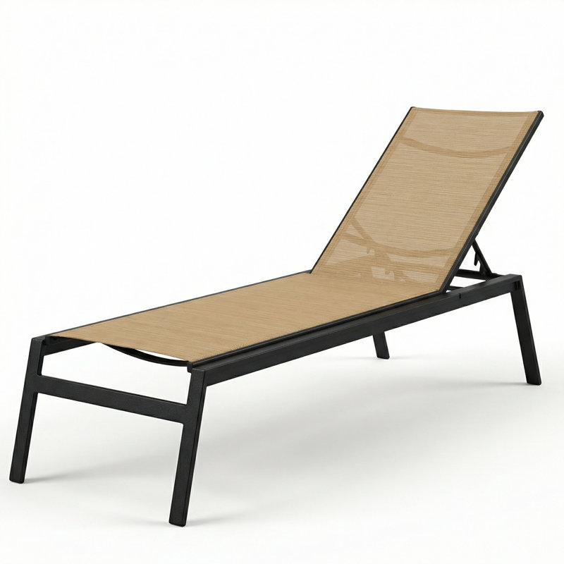  Skyway Chaise, Destiny Sand II Sling/Matte Black