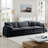 Mid-century Modern 3-seater Sectional Sofa With 2 Arm Pillows And 3 Throw Pillows-738924514