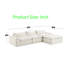 Canapé à assise extra large de 28 po avec coussin épais de 12,6 po Boneless-1614695968