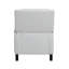 Fauteuil inclinable à dossier poussoir gris de style transitionnel en chenille gris 1 pièce-563929066