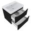 600mm 2 Drawer Wall Hung Vanity Bathroom Cabinet & Basin Set-867218657