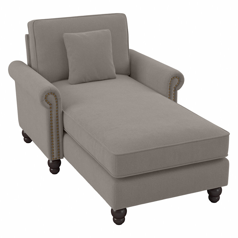 Chaise longue rembourrée Angilee, Beige