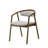 Delina Chenille & Walnut Side Chair