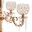 Porte-bougie à 5 bras, vase à fleurs pour centre de table, or-130629600