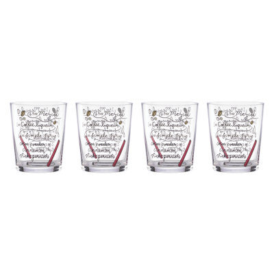 Verres Make Merry DOF, ensemble de 4