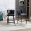 Cayenne Upholstered Counter Stool with Metal Frame-1495728895