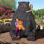 Très jolie statue d'ours assis-81230803
