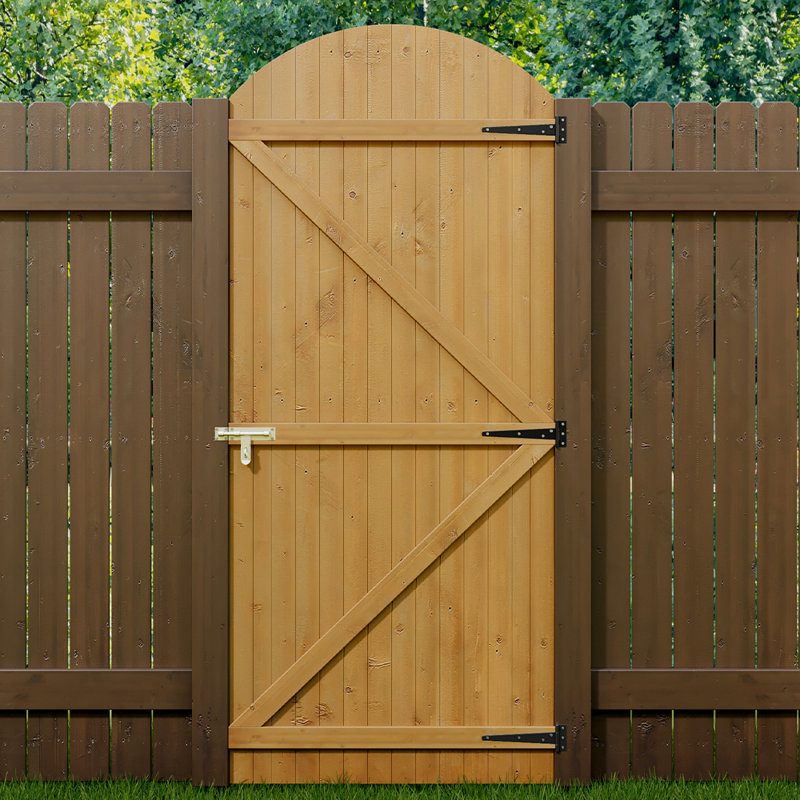 Wood Gate, 210cm H x 90cm W x 3cm D