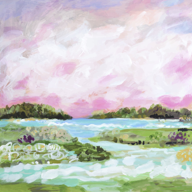 Surfscape VIII by Karen Fields - Wrapped Canvas Painting, 91cm H x 91cm W x 3.8cm D