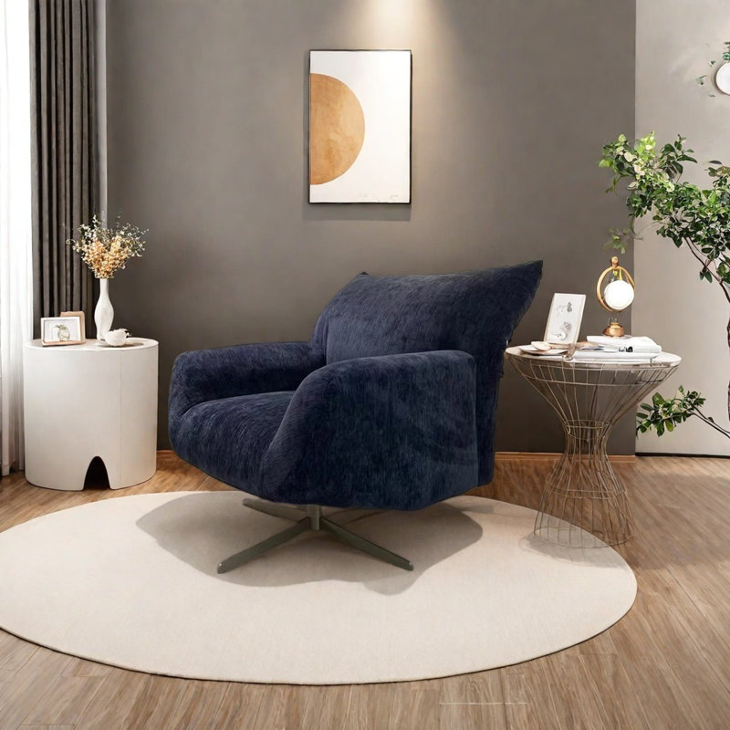 Chaise à dossier réglable, Bleu