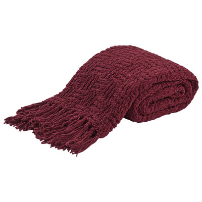 Jeté en tricot Fringe