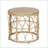 Charming Wicker Weave Side Table With Durable Polyethylene Rattan For Outdoor And Indoor Use, Perfect For Boho Decor-604596428