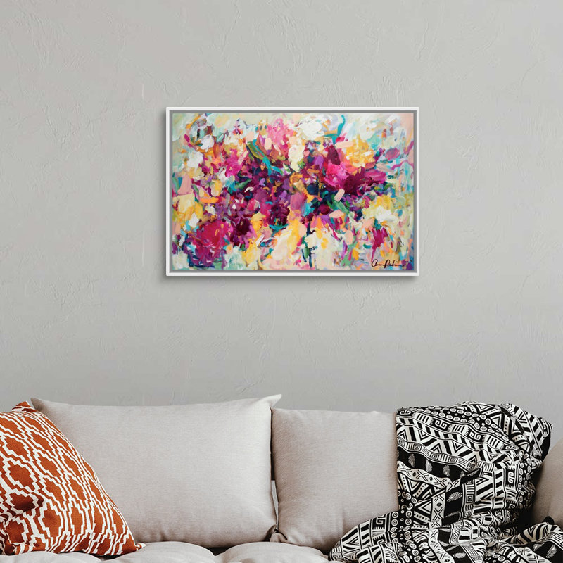 "Invitation", reproduction d'art sur toile par Amira Rahim, H 21,25 po x l 31,25 po, Toile avec cadre photo, Blanc