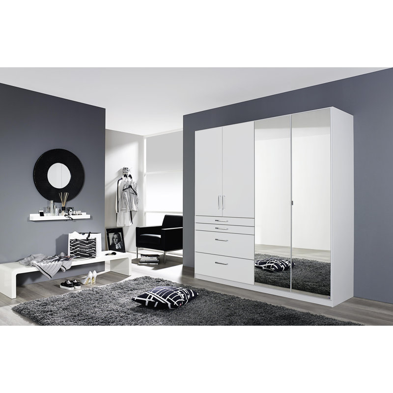Harburg 4 Door Wardrobe, Alpine White